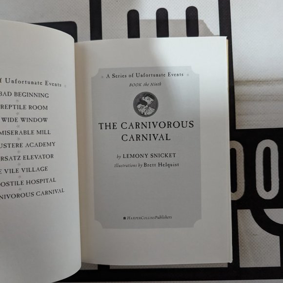 The Carnivorous Carnival (A Series of Unfortunate Events #9) by Lemony Snicket - Picture 5 of 5